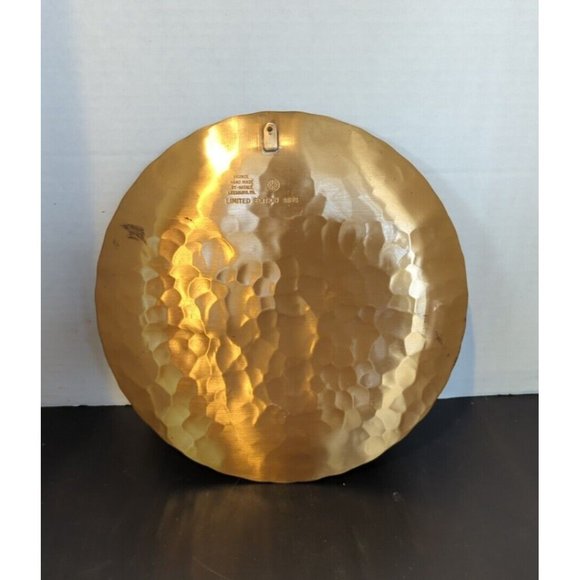 VTG Bronze 9" HandMade Plate By Natale Grove City PA "I'll Be Darned" 1989 - Picture 6 of 6